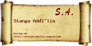 Stanga Adélia névjegykártya